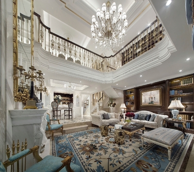 300平美式经典别墅豪宅装修实景赏析 茶园畔的典雅生活